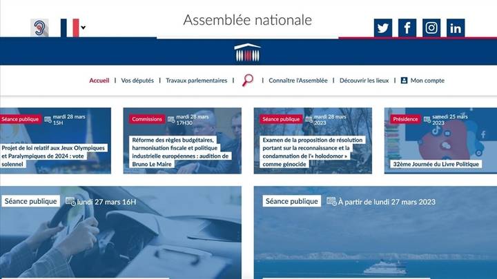 Le site de l'Assemblée nationale française bloqué par des hackers pro-russes