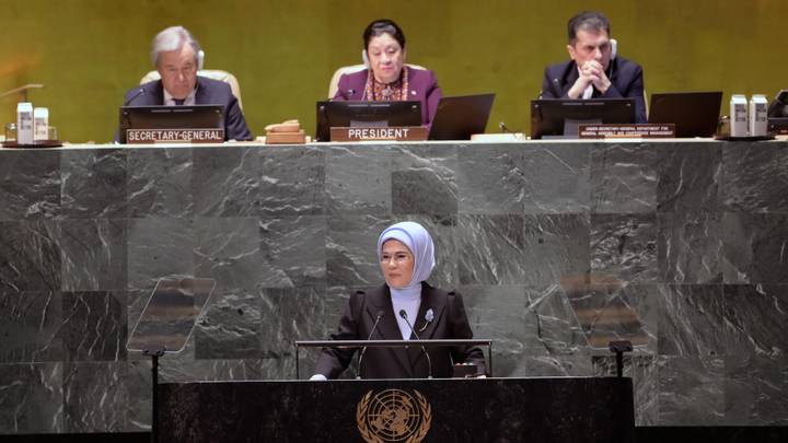 Emine Erdogan plaide à l'ONU pour un partage équitable du fardeau lié aux problèmes climatiques