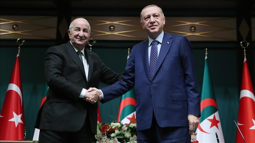 Le renforcement des liens au centre d’un entretien entre Recep Tayyip Erdogan et Abdelmadjid Tebboune