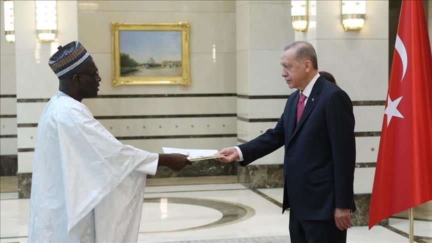 Erdogan reçoit les lettres de créance du nouvel ambassadeur de Gambie