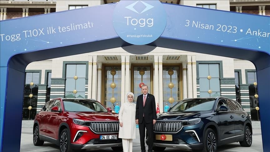 La première voiture électrique turque Togg mise en circulation