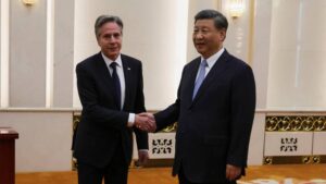 Xi salue des "progrès" lors d'une rare rencontre avec Blinken à Pékin