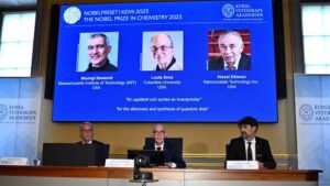 Le Nobel de chimie à un trio pour leurs travaux sur les points quantiques