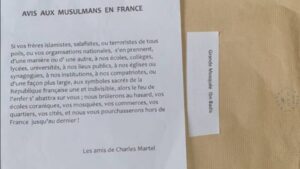 La mosquée de Nanterre a reçu une lettre de menace